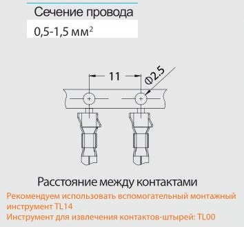 Контакт-штырь CDSM-1.5P 1010171100905: Технические характеристики
