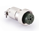 Цилиндрический соединитель-розетка HY-T2505-S01E1-GF 1690054231001 - фото 1