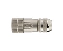 Цилиндрический соединитель-розетка M12-FC04S-T-D6-SH - фото 1