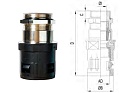 Фитинг прямой c пережимом M40 для гофрированного рукава AD34.5, арт. B7602403428B - фото 1