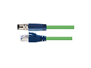 Цилиндрический соединитель-вилка/RJ45 (каб.сборка) M8-M04-T/RJ45-1.5-PUR-EtherCat 1620044014054 - фото 1