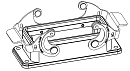 Корпус соединителя - блочная часть H16B-BK-2L/SCN 1110163421101 - фото 1