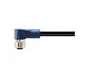 Цилиндрический соединитель-розетка с кабелем M12-F04/4Y-S-1.5-PUR/20-SH 1630085204501  - фото 1