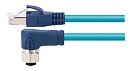 Цилиндрический соединитель-розетка/RJ45 (каб. сборка) M12-F08X-S/RJ45-T-1.5-PUR-Cat.6a 1630084024543 - фото 1