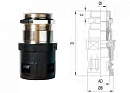 Фитинг прямой c пережимом M25 для гофрированного рукава AD28.5, арт. B7602126211G - фото 1