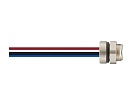 Цилиндрический соединитель-розетка с проводом M8-F04-BKR-M8-W0.25 1620043024011 - фото 1