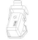 Корпус соединителя - блочная часть H3A-BK-1L/S-SE 1100039251001 - фото 1