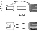 Соединитель RJ45P-8P-PLUG-Cat.6a 1720004004020 - фото 1