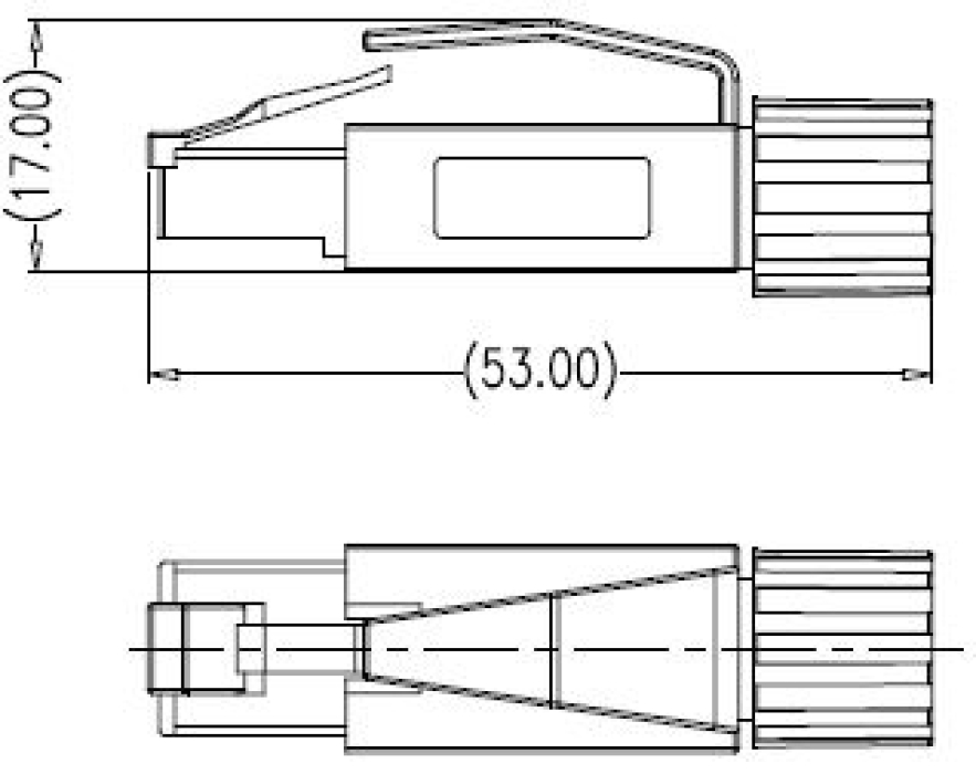 Соединитель RJ45P-8P-PLUG-Cat.6a 1720004004020 - фото 1